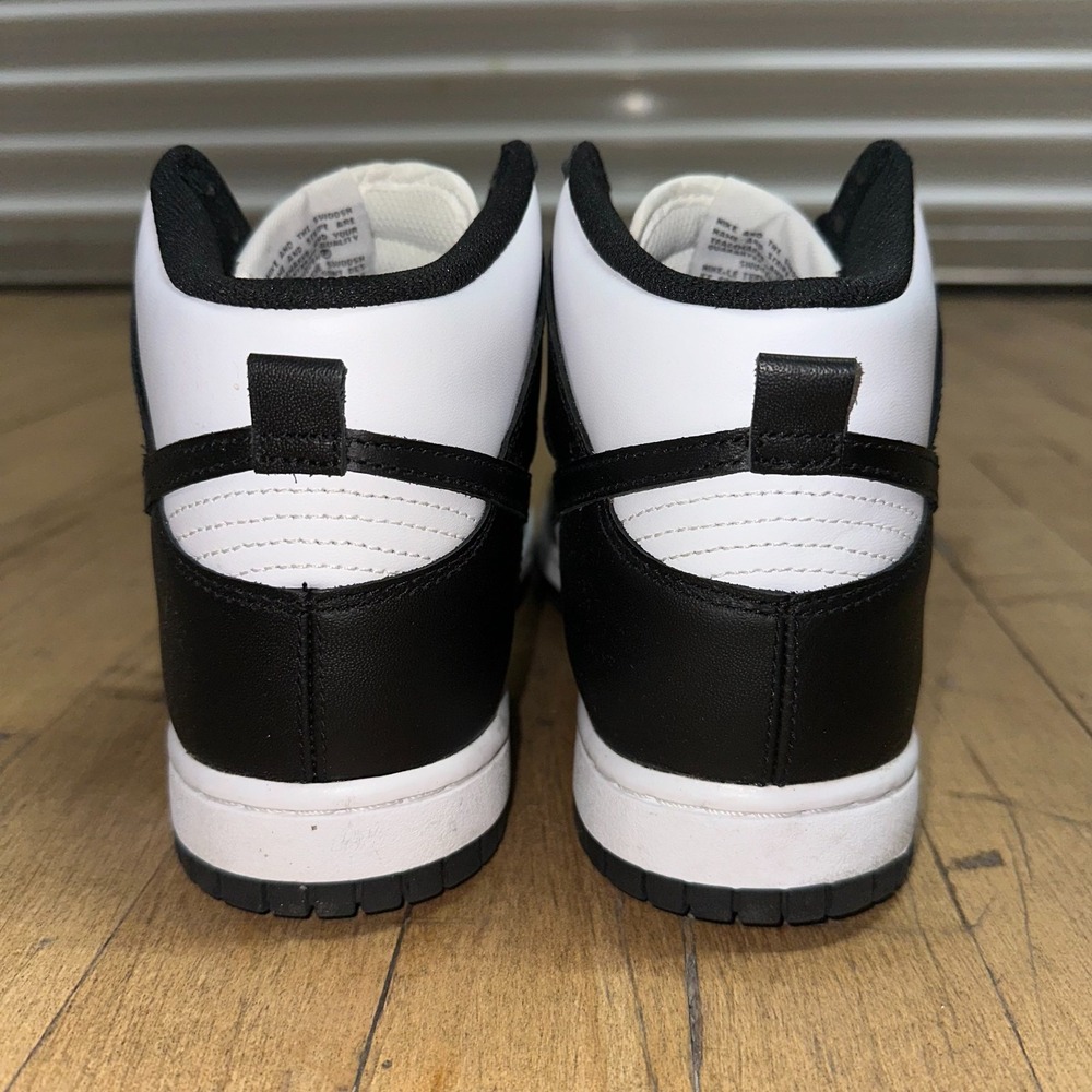 Nike Dunk High Panda Sneakers Men's Size 8.5 Black White Comfort Lace Up Walking - Picture 4 of 12